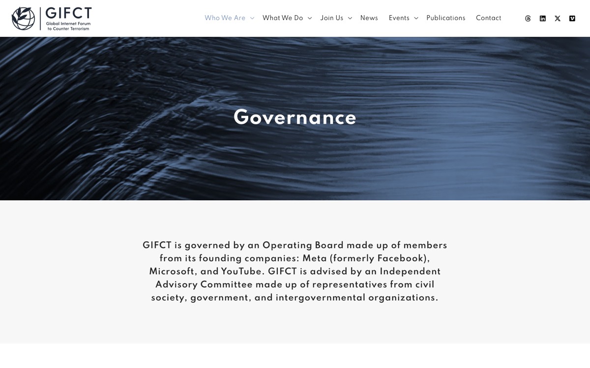 GIFCT governance portal